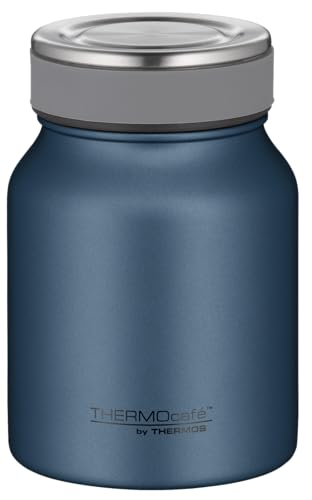 THERMOcafé by THERMOS TC Food Jar Night Blue Mat - Fiambrera térmica (0,50 L, acero inoxidable, doble pared, a prueba de fugas, apto para lavavajillas, para oficina y viaje)