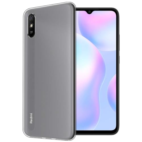 Image of COVERBLACK Rubber Silicone Back Cover for REDMI 9A Sport - Transparent