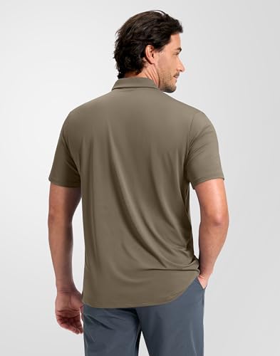 Image of Obla Mens Golf Shirt Short Sleeve Dry Fit Moisture Wicking Performance Athletic Casual Work Collared Polo Shirts for Men