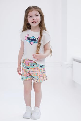 Image of Disney Waffle Knit T-Shirt and Shorts Outfit Set Newborn to Little Kid Sizes (0-3 Months - 5)