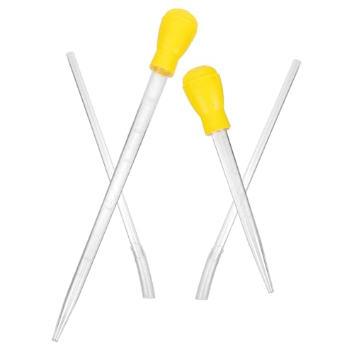 Happyyami 2pcs Fish Tank Siphon Pump Cleaner Extension Tubes Easy Use Aquarium Water Change Tool Siphon for Fish Tanks and Aquariums