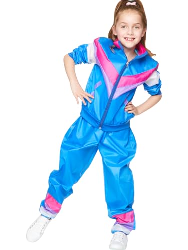 Disfraz niña Karnival Costumes Shell Suit azul 80s miniatura 1