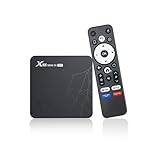 Android TV Box 14,2 GB RAM 16 GB ROM TV Box 4K HDR10 RK3518 Quad-Core, 100 M Ethernet WiFi 6/Bluetooth 5.2, controlo por voz em espanhol Box TV Android