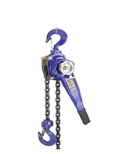 MYUYEE Argano Manuale, Paranco A Catena con Leva di Sollevamento per Impieghi Gravosi da 0,75-1,5 Tx1,5 M, Materiale per Imbracatura di Sollevament(1,5Tx1,5M-1)