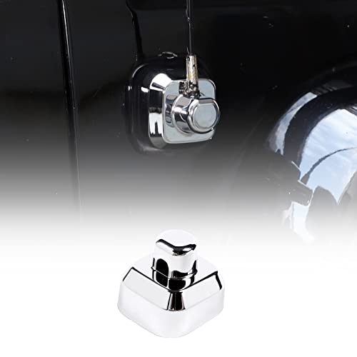 Car Antenna Base Cover Trim Fit for Hummer H3 2005-2009, Side Antenna Base Bezel Cover Antenna Mount Decoration, ABS (Chrome)