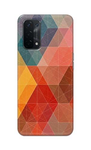 Image of Printed Hard Back Cover Case for Oppo A54 5G | Oppo A74 5G | Oppo A93 5G | Oppo A93s 5G Back Cover (Crumpled Design) -1111