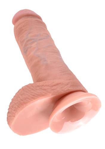 Pipedream King Cock With Balls, Flesh, 8 Inch #TOP2