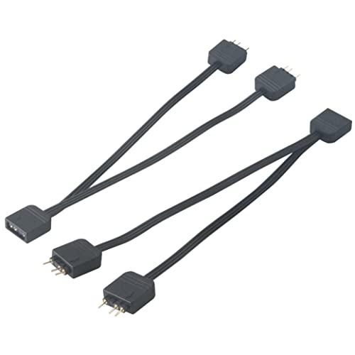 Divisor LED aRGB de 1 a 2 Akasa con conector de 3 pines para sincronizar luces