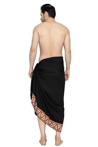 LA LEELA Men's Swimwear Cover Up Summer Pareo Sarong2