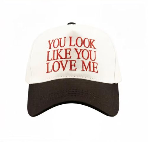 Image of Two-Toned Embroidered Lettering Dad Hat Original Classic Vintage Low Profile Baseball Cap Adjustable Plain Snapback