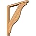Ekena Millwork BKT0402X26X30FST04SWR Funston Craftsman Smooth Bracket w/Offset Brace, Western Red Cedar
