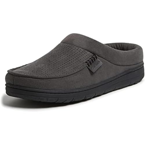 Image of Dearfoams Men's Brendan Indoor /Outdoor Breathable Memory Foam Clog House Shoe with Wide Widths Slipper