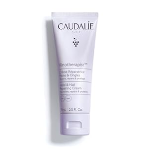 Caudalie Vinotherapist Hand and Nail Cream with Shea Butter and Grapeseed Oil, Vegan and Dermatologically Tested, 75 mL