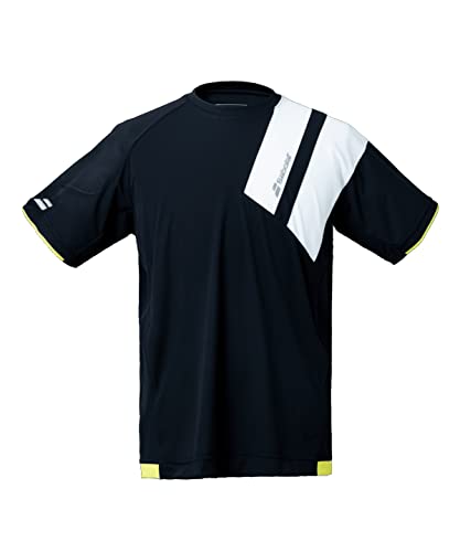 バボラ(Babolat) メンズ テニスシャツ CLUBショートスリーブシャツ ブラック L BUG1311C