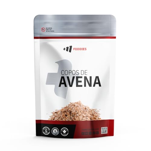 MASmusculo - Copos de Avena 800g - Alto contenido en Proteína y Fibra - Sin Azúcares Añadidos - 100% Avena - Desayuno y Snack Saludable - Sabor Neutro