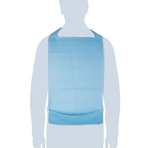 Bavoirs Jetables en Polyéthylène 100 pcs - Imperméables avec Poche (Occasion Bon)