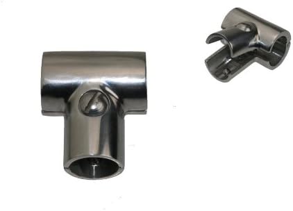 ARBO-INOX Reling Relingbeschlag T Stück 90° klappbar Edelstahl A4 22mm
