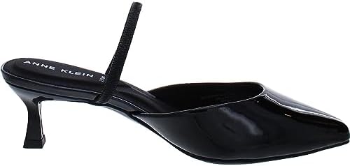 Anne Klein Women’s Iella Kitten Heeled Pump, Black, 8 | Image 1