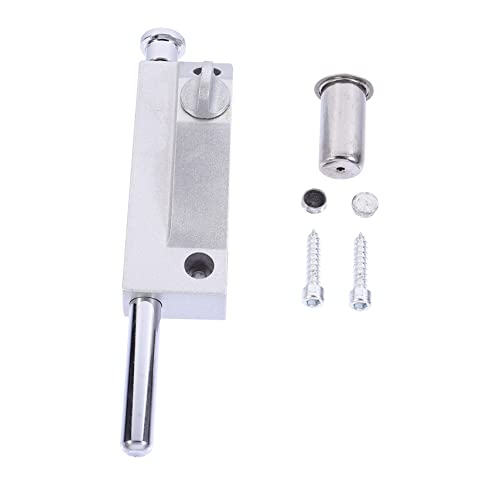 FRCOLOR 亜合製ドア用フットロック スライド式ボルトロック 耐腐食性転ラッチ 取り付け簡単 室内ドアセキュリティ具