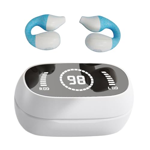 Secure Fit Earphones, Bone Conduction Earpiece, Open Earbuds, Running Sports Headset, 3.31x1.73 Inches, Perfect Companion for Ru