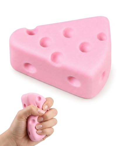 Image of 2Pcs Cheese Squishy, Taba Squishy, Dumpling Squishy-Stretchy Food-Shaped Sensory (pink1)