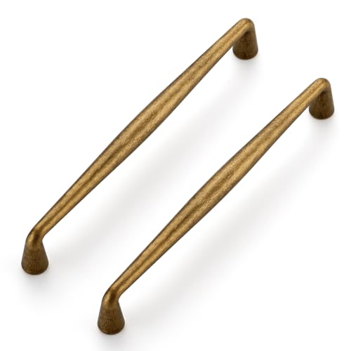 Image of Ravinte 30 Pack 6-1 /4 Inch Antique Brass Kitchen Cabinet Handles Solid Zinc Alloy Cabinet Pulls Cupboard Hardware Drawer Handles