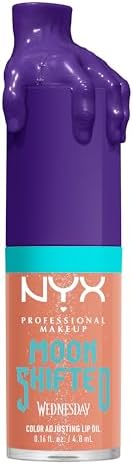 NYX PROFESSIONAL MAKEUP Wednesday Color-Shifting Lip Oil, Moisturizing, Tinted, and Non-Sticky Lip Gloss with 