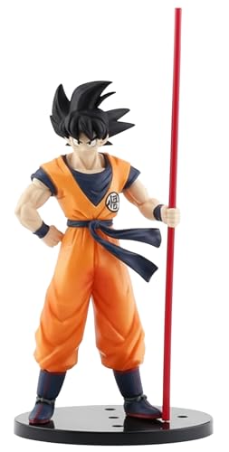 Image of Goku Action Figure with Stick 23 cm | Dragon Ball Anime Action Figure Collectibles