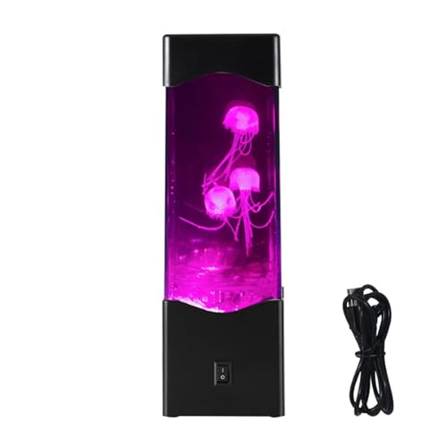 Lámparas de mesa para dormitorio, luz nocturna de - Lámpara LED de tanque de gelatina falsa | Iluminación colorida de ambiente, suministros de decoración novedad para sala de estar, estudio