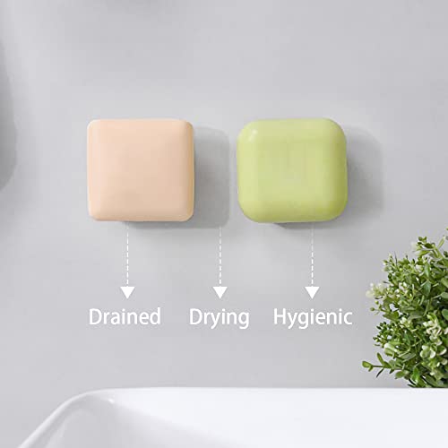 Pigiaoka PGK-025-US 2Pcs Magnetic Soap Holder Self Draining, Stainless Steel Soap Savers For Shower Wall, Easy Clean Magnetic Soap Dishes For Bar Soap, Wall Mount Soap Tray For Shower Bathroom Kitchen thumb #6