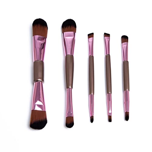 5pcs-Double-Ended-Makeup-Brushes-Rose-Golden-Cosmetics-Brushes-Eyebrow-Powder-Lips-Shadows-Make-Up-Tools-Kit