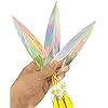 Costume Weapons for Hunter Zoey Cosplay: Anime Merch 6" Darts 3-Pack - Outfit Accessories Prop： Shining Crystal Iridescent with Gift Box