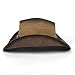 GJHFCXSO Cowboy Hats for Women and Men Wide Brim Fashion PU Leather Western Vintage Casual Adjustable Cowgirl Hat,Brown,One Size