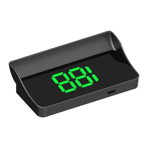 Vsenkes Cabeça do carro up medidor de velocidade display digital odômetro universal portátil sobre v