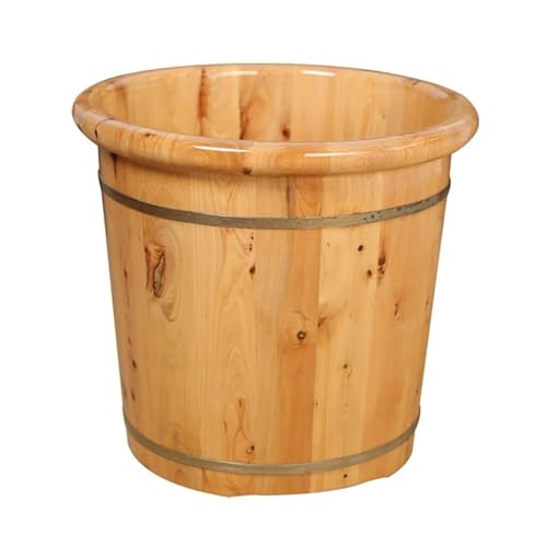 Spa de pies de madera artesanal para baño y relajación