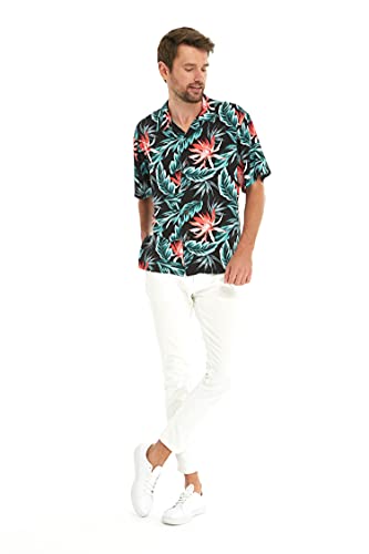 Image of Matchable Couple Hawaiian Shirt or Dress Signature Prints Orchid Breeze | Sold Individually; Matchable Couple Collection; Soft Comfortable Fabric; Signature Tropical Prints; Vacation Ready