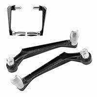 Gegong 7/8 Zoll Universal Aluminiumlegierung Lenkerbremsprotektor für Motorräder Elektroautos Mountainbikes (Silber)