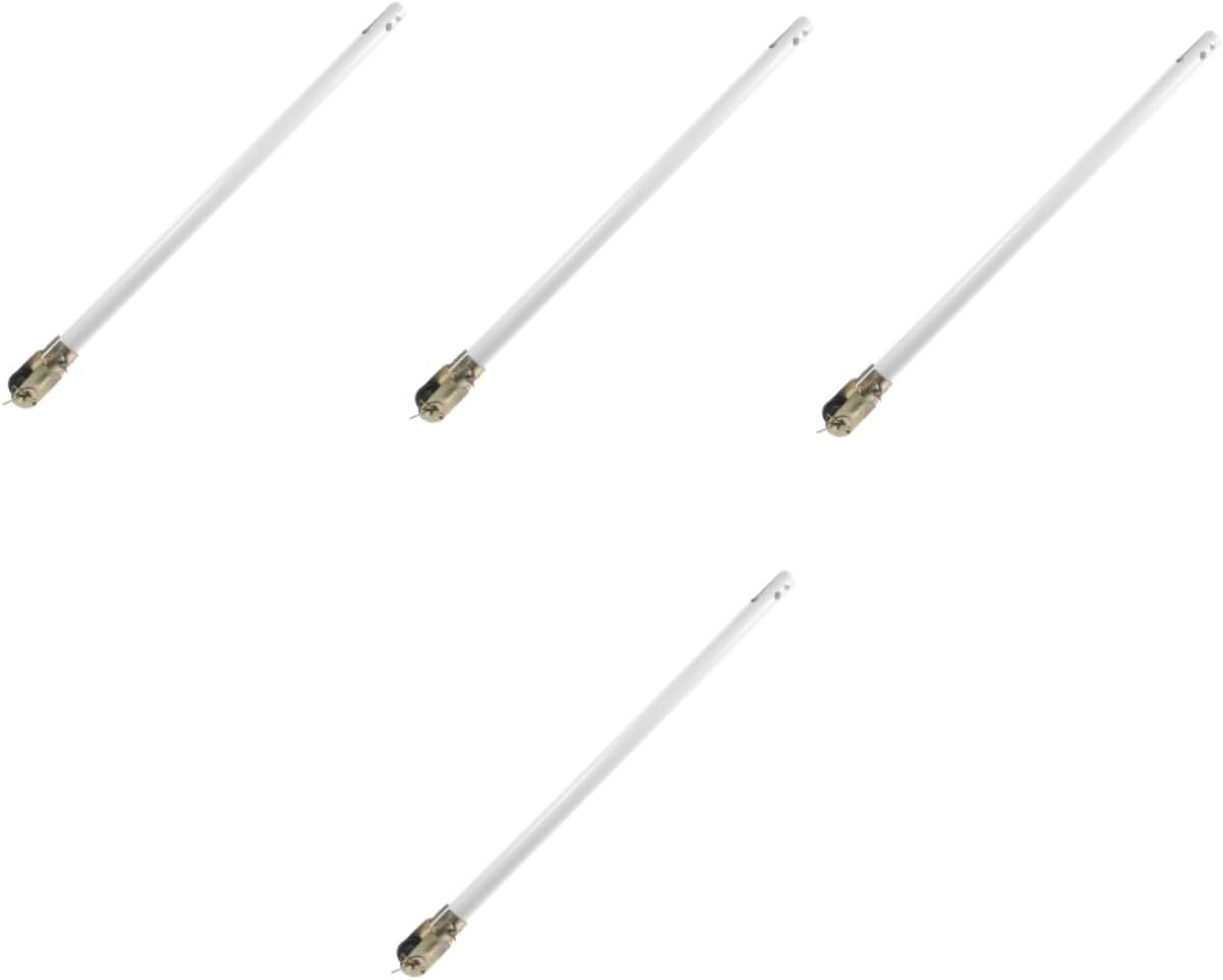 Mikikit 4sets Ceiling Fan Extension Rods Downrod Double Connection Installation for Home and Commercial Use