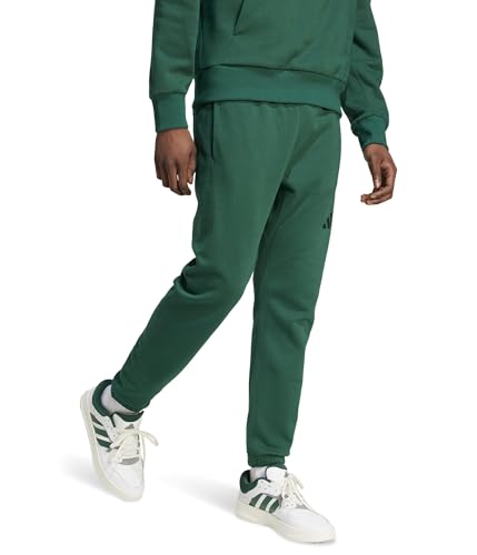 adidas All SZN - Pantalones deportivos de forro polar para hombre, verde (Collegiate Green), 3XL