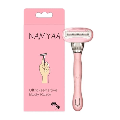 Image of Namyaa Ultra Sensitive Body Razor For Women | 2x Smoother And Long Lasting | Curve-Friendly, Smooth & Hassle-Free | 5 Blade Precision | Pack of 1