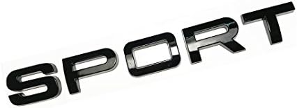 Pimall-The Black Sport Letters ABS Sticker Vehicle-Badge Logo Emblem for Land/Range Rover Available