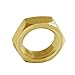 Joywayus 5PCS M15 x 1.0mm Pitch Hex Nuts Brass Metric Fine Thread Locknuts