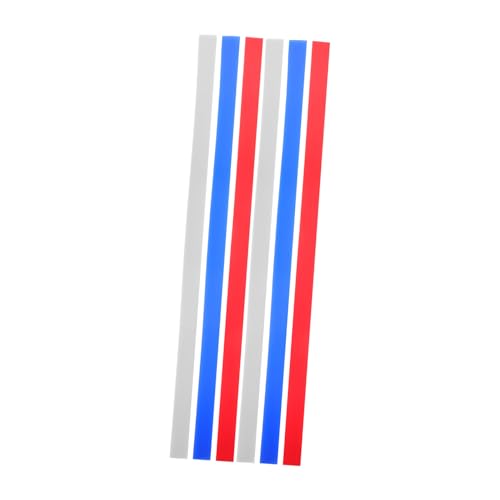 ULTECHNOVO 6pcs Silicone Rolling Pin Guides Dough Thickness Rulers for Baking Reusable Measuring Tool for Uniform Dough Thickness for Pastry Pizza