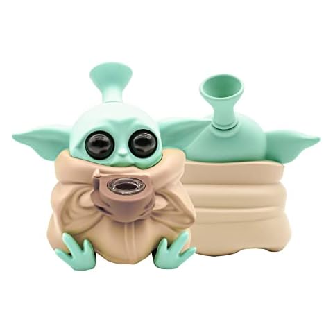 Bong de silicona Yoda de dibujos animados Cover