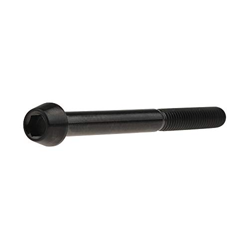 Image of Titanium Ti Bolt M5x9 16 18 20 25 30 35 40 45 50 55 60mm Tapered Head Screws Pack of 4 (M5x55mm, Black)