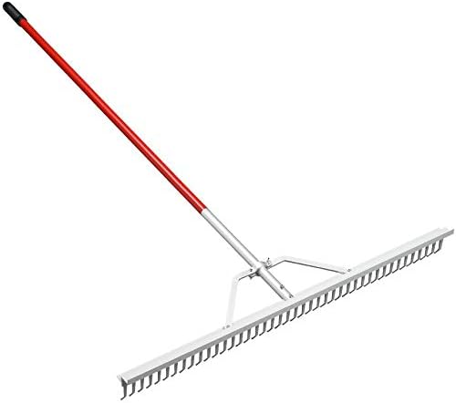 CORONA RK 61064 - Rastrillo para Paisaje - 42 en 42 Púas, Mango de Aluminio 60 in