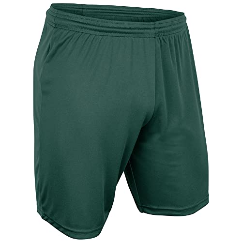 Champro Vision Athletic Shorts, Men's Large, Forest Green