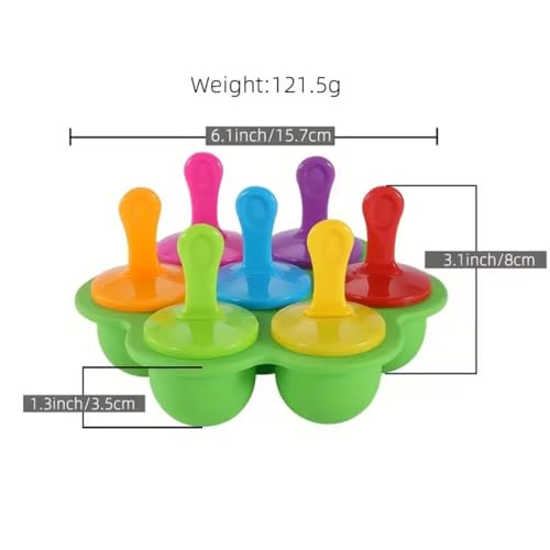 Moldes para cubitos de hielo 7 agujeros, azul miniatura 5