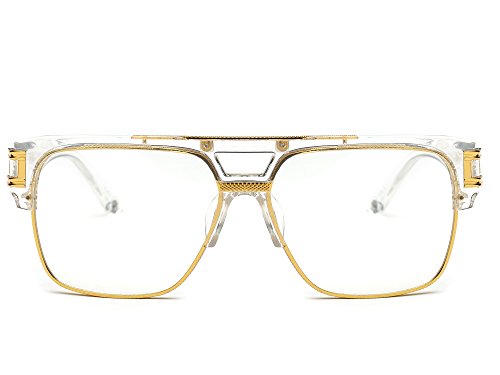 Allt Square Aviator Large Fashion Sunglasses For Men Women Goggle Alloy Frame Glasses2