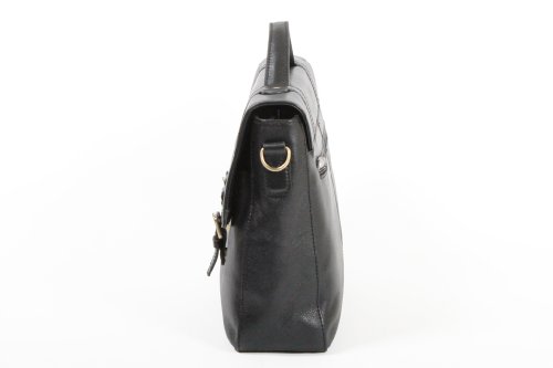Cartable Katana K 36841 serviette en cuir de vachette gras à 1 soufflet pour dossiers et tablettes